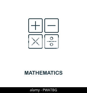 Mathematik übersicht Symbol. Kreative Gestaltung von Schule. Premium Mathematik übersicht Symbol. Für Web Design und Druck. Stockfoto