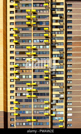 Wohnsiedlung Jugend. Moderne, neue Wohngebäude. Fragment Stockfoto