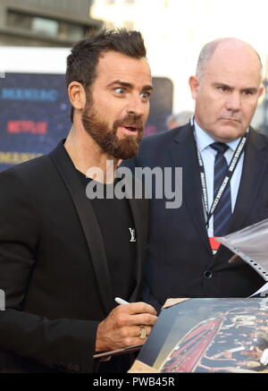 Maniac UK Netlix TV Premiere an der Southbank Centre, London Mit: Justin Theroux Wo: London, Vereinigtes Königreich, wenn: 13 Sep 2018 Credit: WENN.com Stockfoto