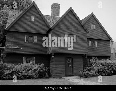 Die Jonathan Corwin Haus in Salem, Massachusetts, USA, als die Hexe House bekannt. Stockfoto