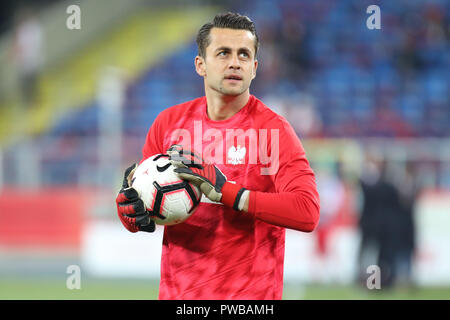 CHORZOW, Polen - 14. OKTOBER 2018: UEFA Nationen Liga 2019: Polen - Italien o/p Lukasz Fabianski Credit: Marcin Kadziolka/Alamy leben Nachrichten Stockfoto