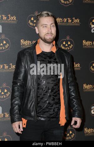 Calabasas, CA. 10 Okt, 2018. Lance Bass in der Ankunftshalle für Nächte Der Jack Halloween Aktivierung Launch Party, King Gillette Ranch, Calabasas, CA, 10. Oktober 2018. Credit: Priscilla Grant/Everett Collection/Alamy leben Nachrichten Stockfoto