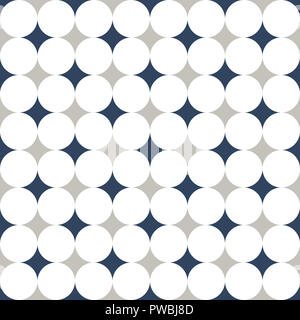 Nahtloses abstraktes Kreismuster. Stockfoto