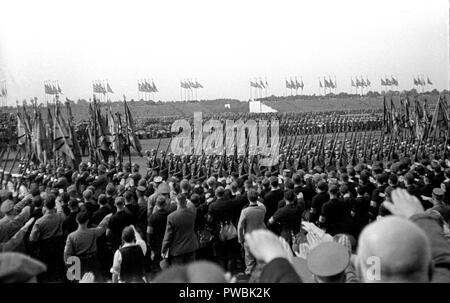 Nazi-deutschland NSDAP Nürnberg Rally 1936 Parade auf der Kundgebung am 10. September 1936 Stockfoto