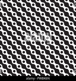 Nahtlose abstrakte geometrische Wellen- und Punktmuster Stockfoto