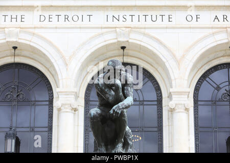 Die Detroit Institut für Kunst, auf der Woodward Avenue, in Midtown, in Michigan, USA Stockfoto