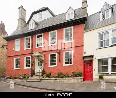 Historische Gebäude Georgianischer Architektur, Markt Hill, Calne, Wiltshire, England, Großbritannien Stockfoto