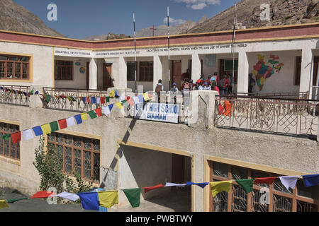 High School in der arischen Valley, Ladakh, Indien Stockfoto