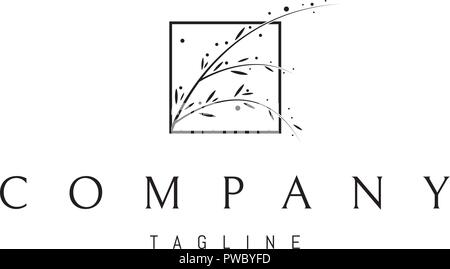 Feder vektor Logo Image Stock Vektor