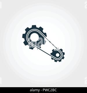 Motor-Symbol. Premium Qualität element Abbildung aus dem Auto Teile Sammlung. Motor Schwarzweiß-Symbol. Perfekt für Web Design und Druck. Stock Vektor