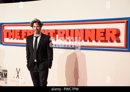 Jason Reitman an der Front Runner Premiere im Rahmen der BFI London Film Festival, das Cineworld Kino in London. Sonntag, den 14. Oktober, 2018 Stockfoto