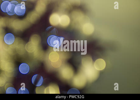 Weihnachten Hintergrund der Lichter in Farbe Stockfoto