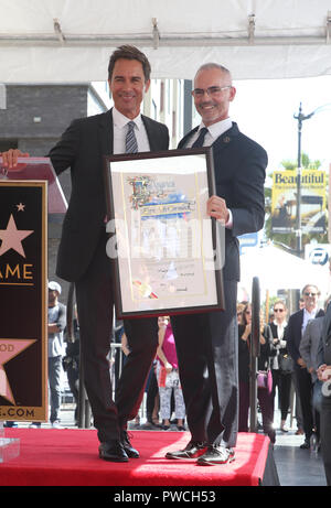 Eric McCormack geehrt mit Stern auf dem Hollywood Walk of Fame Mit: Eric McCormack, Mitch O'Farrell Wo: Hollywood, California, United States Wenn: 14 Sep 2018 Credit: FayesVision/WENN.com Stockfoto