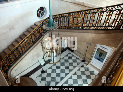 Treppe in Petit Trianon, Marie Antoinette's Refuge in Versailles Stockfoto