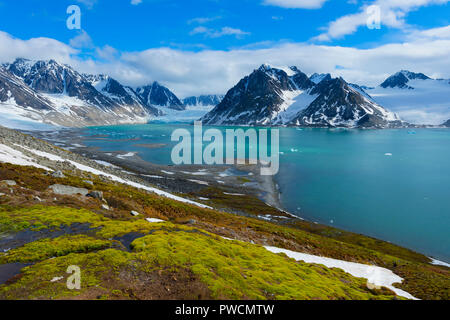 Magdalena Fjord, Spitsberg Insel, Svalbard, Norwegen Stockfoto