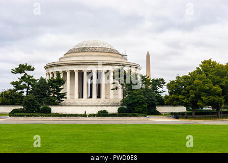 Washington DC, USA - Oktober 12, 2017: Blick auf die Thomas Jefferson Memorial in Washington DC. Stockfoto