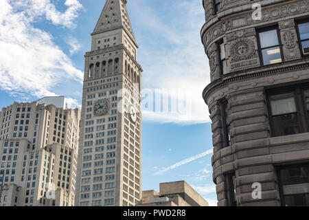 New York City, USA - Oktober 10, 2017: Blick auf die Metropolitan Life Clocktower in New York, USA. Stockfoto