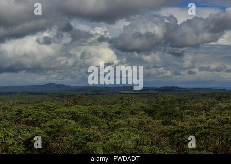 Panoramablick über die Amazon Tal in Ecuador Stockfoto