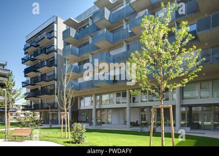 Wien 1230, Wohnanlage Carlbergergasse 105 Stockfoto