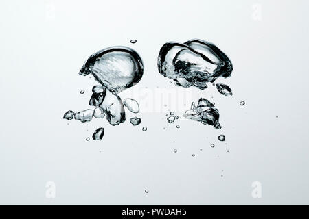 Luftblasen nach oben gehen, Zellverjüngung, Falten, Anti-Aging, Serum-, Formel-, Kosmetik-, Textur Stockfoto