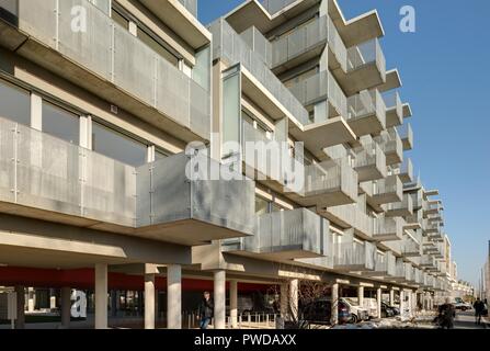 Wien 1230, Wohnanlage Carlbergergasse 105 Stockfoto