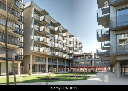Wien 1230, Wohnanlage Carlbergergasse 105 Stockfoto