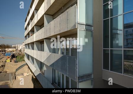 Wien 1230, Wohnanlage Carlbergergasse 105 Stockfoto