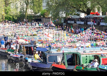 Canalway Calvalcade Festival am Grand Union Canal, Little Venice, Maida Vale, Westminster, London, England, Vereinigtes Königreich Stockfoto