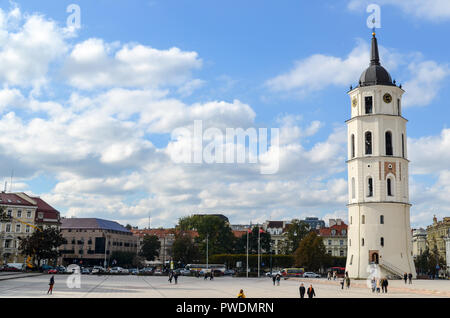 Die Kathedrale und der Glockenturm in Vilnius, Vilnius, Litauen Stockfoto