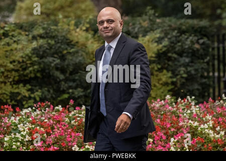 London, Großbritannien. 16. Oktober, 2018. Die Minister kommen für eine erweiterte Kabinettssitzung in Downing Street 10. Credit: Guy Corbishley/Alamy leben Nachrichten Stockfoto