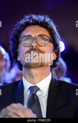 Rom, Italien. 16 Okt, 2018. Danilo Toninelli, Minister für Infrastruktur und Verkehr, an der ANCE Montage, Nationaler Verband der Gebäude Konstruktoren, im Auditorium der Vermittlung von Rom statt. Credit: Unabhängige Fotoagentur/Alamy leben Nachrichten Stockfoto