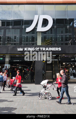 JD König von Trainer Store auf Paradies St Liverpool, Liverpool, UK. Stockfoto
