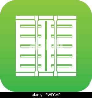 Jalousie Symbol Digital Green Stock Vektor