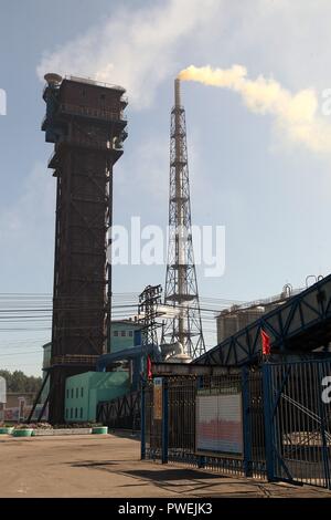 Hungnam Düngemittelfabrik in Hamhung in Nordkorea Stockfoto