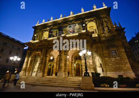 Ungarische Staatsoper. Budapest, Ungarn Stockfoto