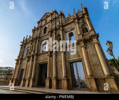 Ruinen von St. Paul, Macau, China Stockfoto