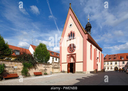 D-Bamberg, Regnitz und Main-Donau-Kanal, Oberfranken, Franken, Bayern, Katholische Kirche St. Elisabeth, ehemaligen Spital Kirche, UNESCO Weltkulturerbe Stockfoto