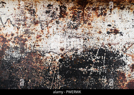 Grunge metal Wandfläche, frontale Hintergrund Foto Textur Stockfoto