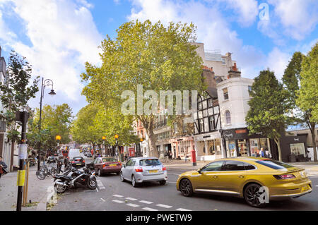 Hampstead High Street, Hampstead, London NW3, England, Großbritannien Stockfoto