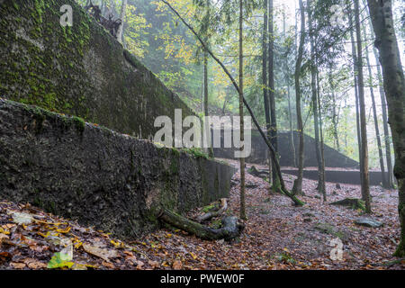 Die Berghof Residenz war die Heimat von Adolf Hitler auf dem Obersalzberg der Bayerischen Alpen in der Nähe von Berchtesgaden, Bayern, Deutschland. Es abgerissen wurde. Stockfoto