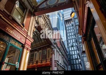 Leadenhall Market. Gracechurch Street. East End, London, England Stockfoto