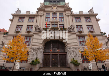 Jugendstil Prag City Hall, Prag, Tschechische Republik. Stockfoto