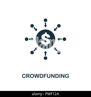 Crowdfunding Symbol. Premium Design von Crowdfunding Sammlung. UX und UI. Pixel Perfect crowdfunding Symbol. Für Web-Design, Anwendungen, Software, Prin Stockfoto