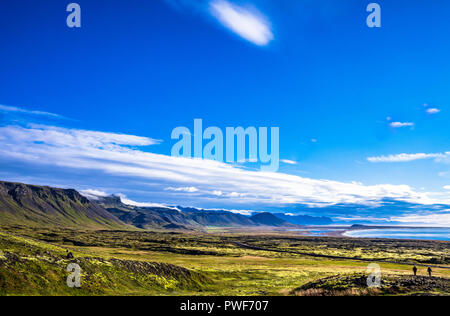 Die schöne Landschaft in der Nähe von snæfellsjökull Nationalpark im Osten von Island Stockfoto