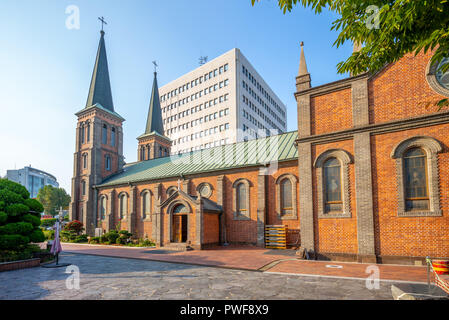 Unsere Liebe Frau von Lourdes Kathedrale, Daegu, Südkorea Stockfoto