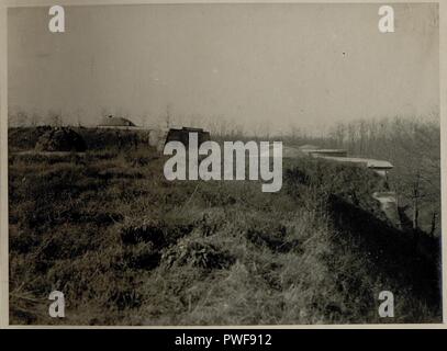 Bukarest, zwischenwerk der Batterien 13. und 14., Südfront, aufgenommen am 24.12.1916 Stockfoto