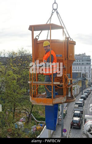 Wien, Experimentierfeld des Wohnbaus Beatrixgasse 11 Stockfoto
