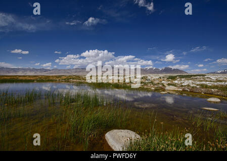 Karakul See auf dem Pamir Highway, Gorno Badakhshan, Tadschikistan Stockfoto