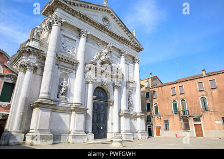 Chiesa di San Stae/Kirche San Stae, Venedig, Italien. Stockfoto