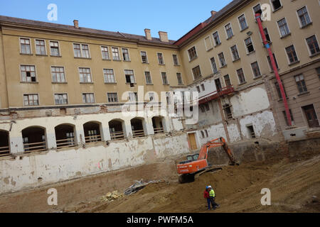 Wien, Umbau des Kartographischen Institute Zu Einem Wohnhaus Stockfoto